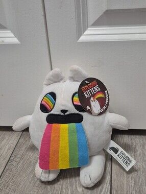 Exploding Kittens 6″ Plush – Rainbow Ralphing-Cat – Official Licensed Soft Toy